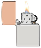 Zippo Bimetal Sterling Silver and Copper Bottom 48695