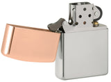 Zippo Bimetal Sterling Silver and Copper Bottom 48695