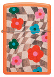 Zippo Wavy Flower Design Orange Matte 48718