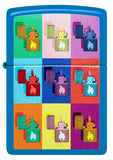 Zippo Pop Art Design Sky Blue Matte 48722