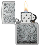 Zippo Vines Design Street Chrome 48726