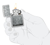 Zippo Vines Design Street Chrome 48726