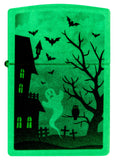 Zippo Spooky Design Glow in the Dark Green 48727