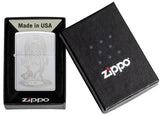 Zippo Vintage Dance Design Satin Chrome 48728
