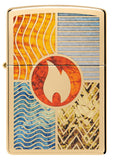 Zippo Elements of Earth Design High Polish Brass 48729