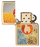 Zippo Elements of Earth Design High Polish Brass 48729