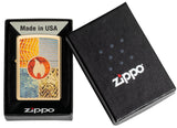 Zippo Elements of Earth Design High Polish Brass 48729