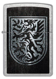 Zippo Dragon Shield Design Street Chrome 48730