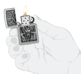 Zippo Barbarian Design Street Chrome 48731