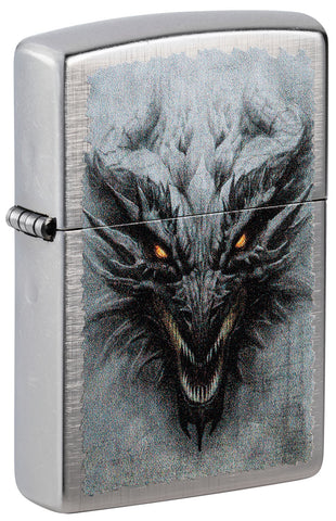 Zippo Dragon Design Linen Weave 48732