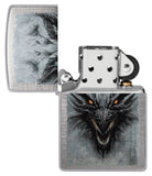 Zippo Dragon Design Linen Weave 48732