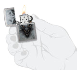 Zippo Dragon Design Linen Weave 48732
