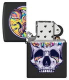 Zippo Skull Moon Design Black Matte 48737