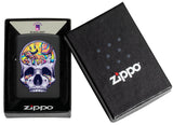 Zippo Skull Moon Design Black Matte 48737