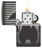Zippo Flame 360 image design High Polish Black 48738