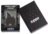 Zippo Flame 360 image design High Polish Black 48738