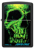 Zippo Santa Cruz Skull Design Black Matte 48743