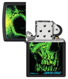 Zippo Santa Cruz Skull Design Black Matte 48743