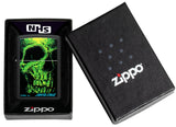 Zippo Santa Cruz Skull Design Black Matte 48743