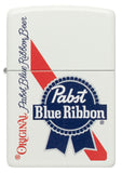 Zippo Pabst Blue Ribbon Design White Matte 48746