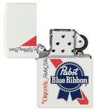 Zippo Pabst Blue Ribbon Design White Matte 48746
