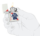 Zippo Pabst Blue Ribbon Design White Matte 48746