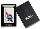 Zippo Pabst Blue Ribbon Design White Matte 48746