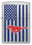 Zippo Ford Mustang American Flag Street Chrome 48754