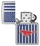 Zippo Ford Mustang American Flag Street Chrome 48754