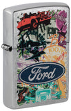 Zippo Ford Collage Street Chrome 48755