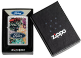 Zippo Ford Collage Street Chrome 48755