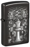 Zippo Chess Design High Polish Black 48762