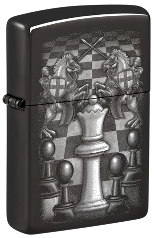 Zippo Chess Design High Polish Black 48762