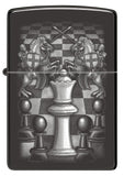 Zippo Chess Design High Polish Black 48762