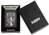 Zippo Chess Design High Polish Black 48762