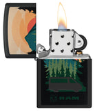 Zippo Dodge Ram Landscape Design Black Matte 48764