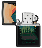 Zippo Dodge Ram Landscape Design Black Matte 48764