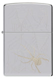 Zippo Spider Web Design High Polish Chrome 48767