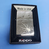 Zippo Spider Web Design High Polish Chrome 48767