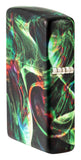 Zippo Psychedelic Swirl 540 Color Glow in the Dark Green 48774