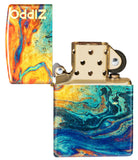 Zippo Mars Swirls Design 540 Fusion Tumbled Brass 48778