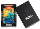 Zippo Mars Swirls Design 540 Fusion Tumbled Brass 48778
