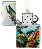 Zippo Deep Sea Design 540 Fusion Tumbled Chrome 48780