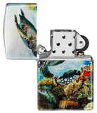 Zippo Deep Sea Design 540 Fusion Tumbled Chrome 48780