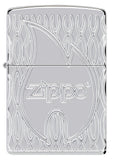 Zippo Flame Design Armor Multicut Engraved High Polish Chrome 48838