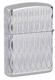 Zippo Flame Design Armor Multicut Engraved High Polish Chrome 48838