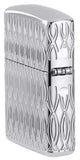 Zippo Flame Design Armor Multicut Engraved High Polish Chrome 48838