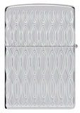 Zippo Flame Design Armor Multicut Engraved High Polish Chrome 48838