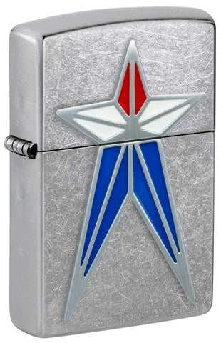 Zippo Star Emblem Street Chrome 48903