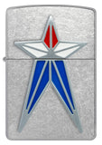 Zippo Star Emblem Street Chrome 48903